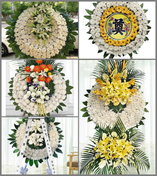 湖北武汉市新洲区邾城街道钟杨村花圈速递